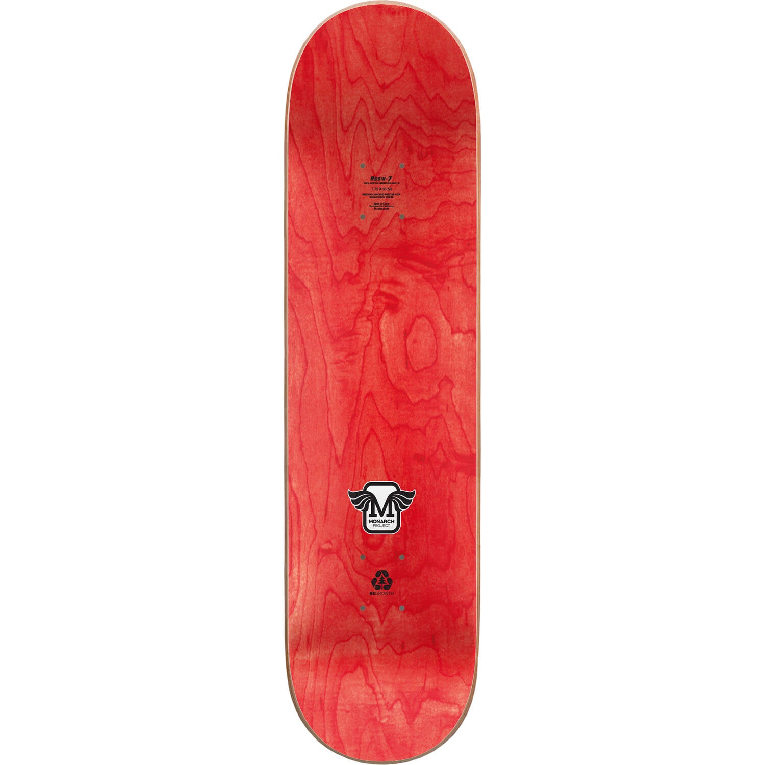 Monarch Leticia Horus Gradient R7 Skateboard Deck - Orange 8"