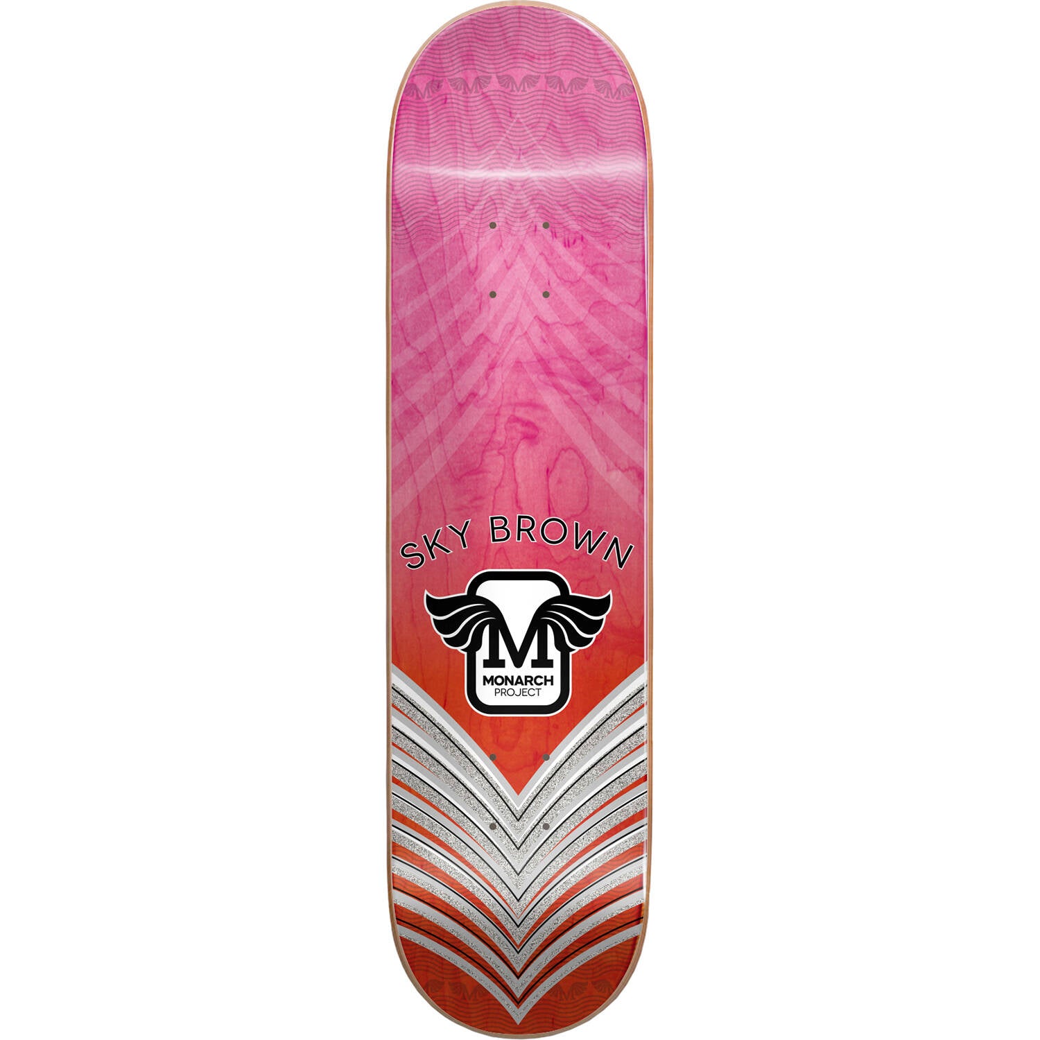 Monarch Sky Horus Gradient R7 Skateboard Deck - Pink 7.75"