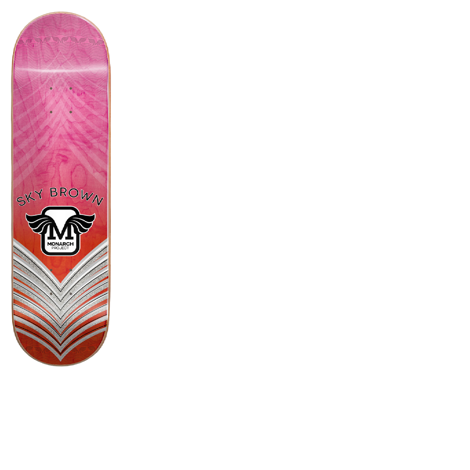 Monarch Sky Horus Gradient R7 Skateboard Deck - Pink 7.75"