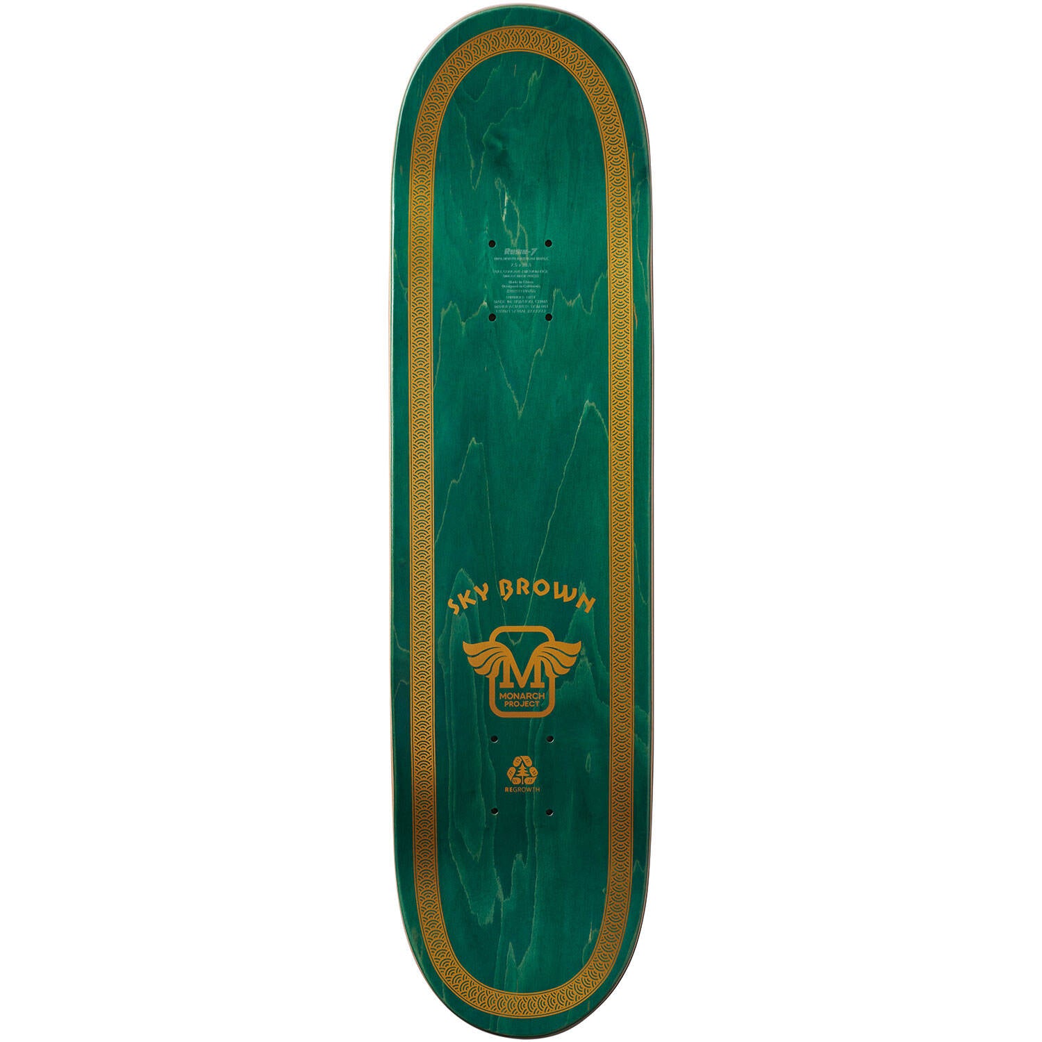 Monarch Atelier R7 Youth Skateboard Deck - Sky 7.5"