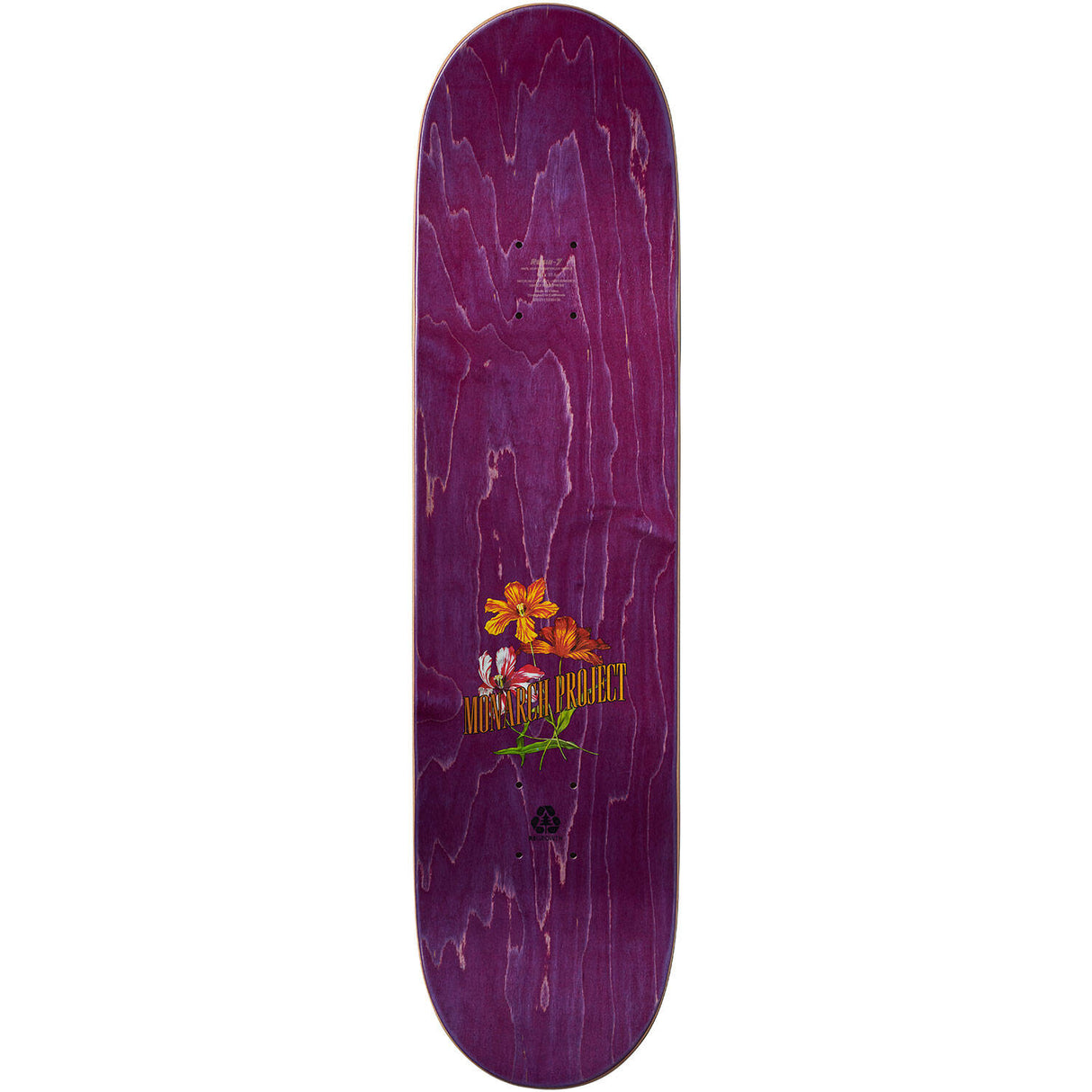 Monarch Botanic R7 Skateboard Deck - Sky 8"