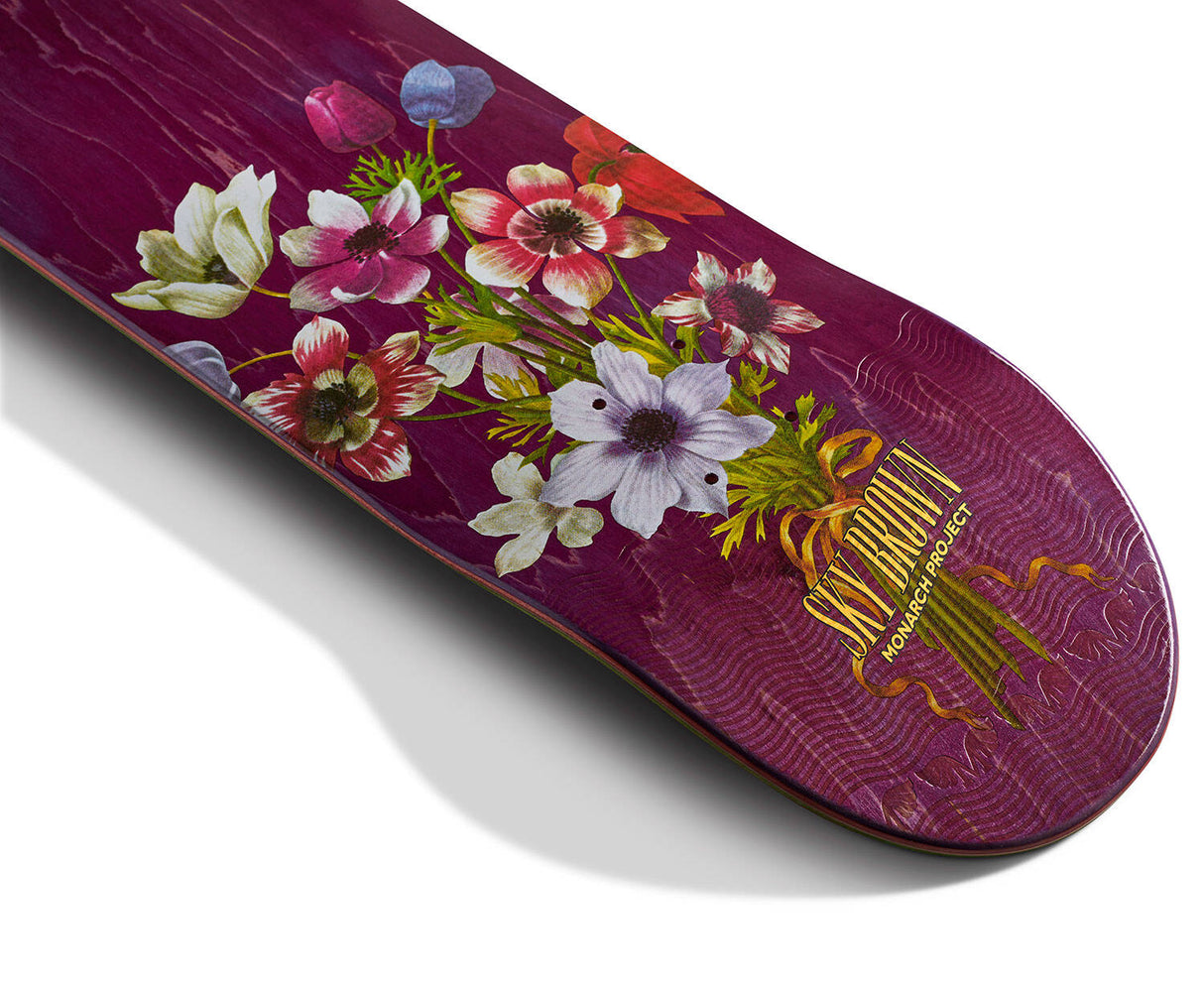 Monarch Botanic R7 Skateboard Deck - Sky 8"