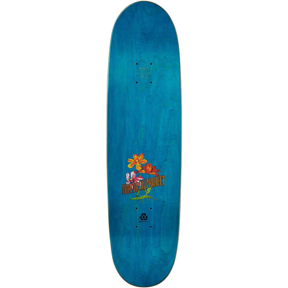 Monarch Botanic Rounded R7 Skateboard Deck - Sky 8.5"