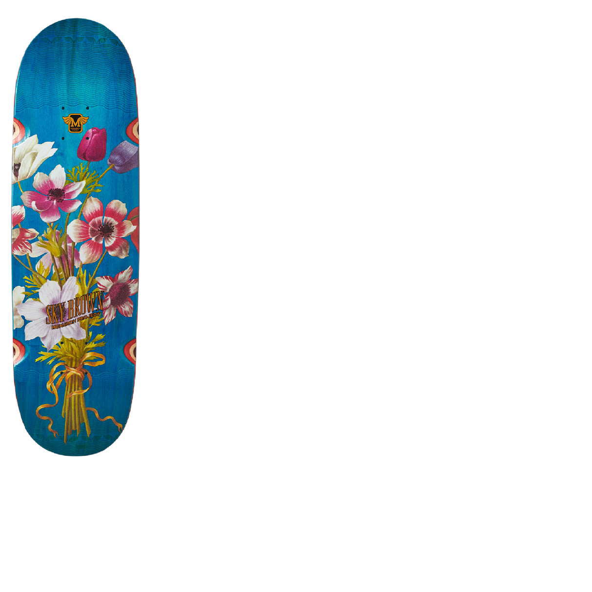Monarch Botanic Rounded R7 Skateboard Deck - Sky 8.5"