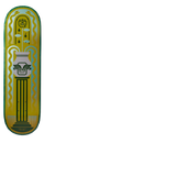 Monarch Fountain R7 Skateboard Deck - Green 8.25"