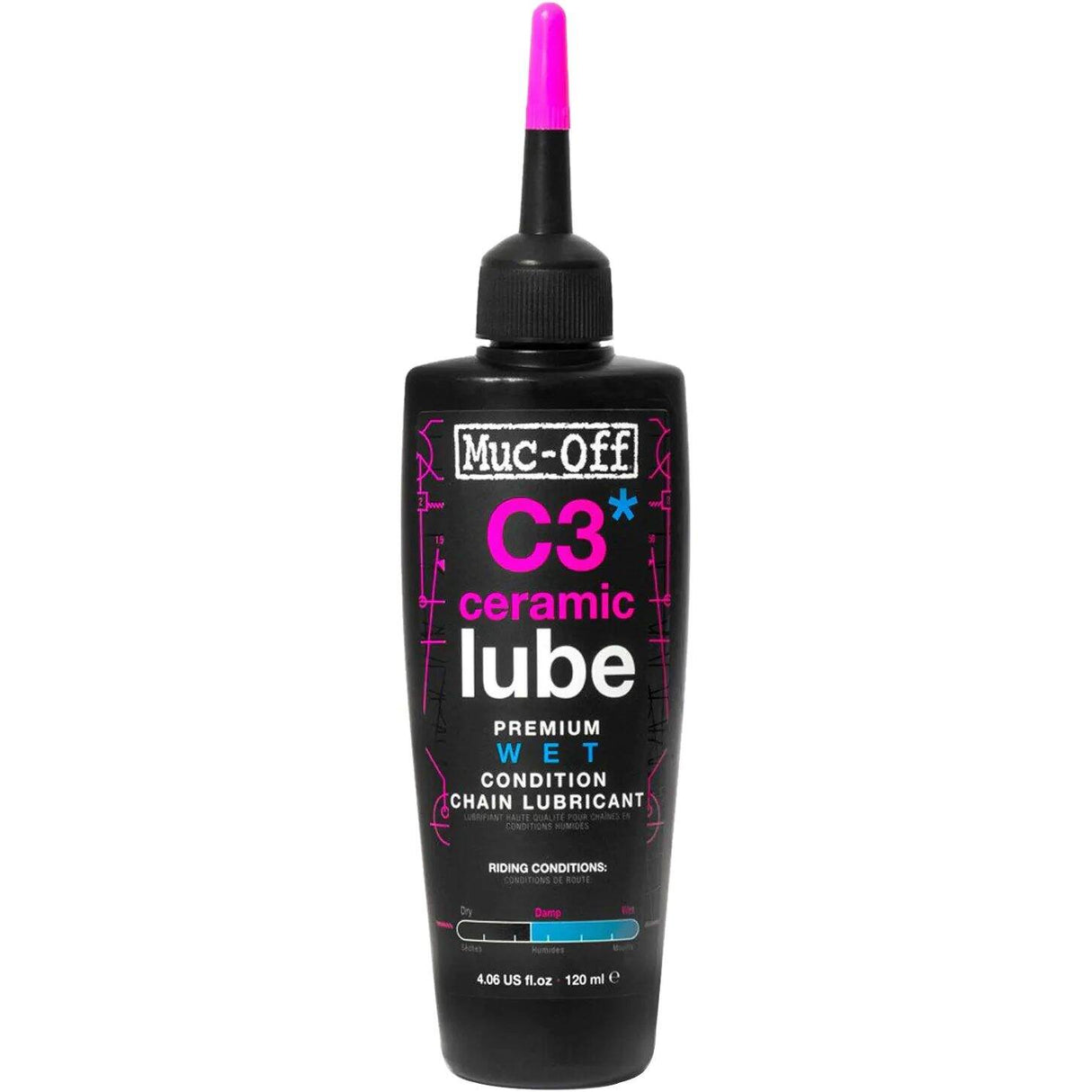 Muc-Off C3 Wet Ceramic Bike Lubricant - 120ml