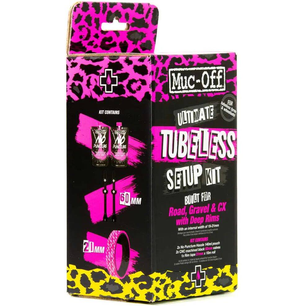 Muc-Off Ultimate Tubeless Kit - Road 60mm / 19-21mm Tape
