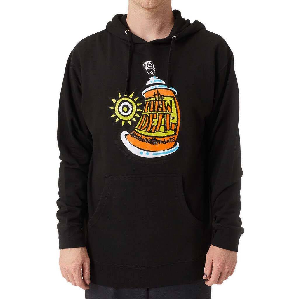 New Deal Spray Can Hoodie - Black