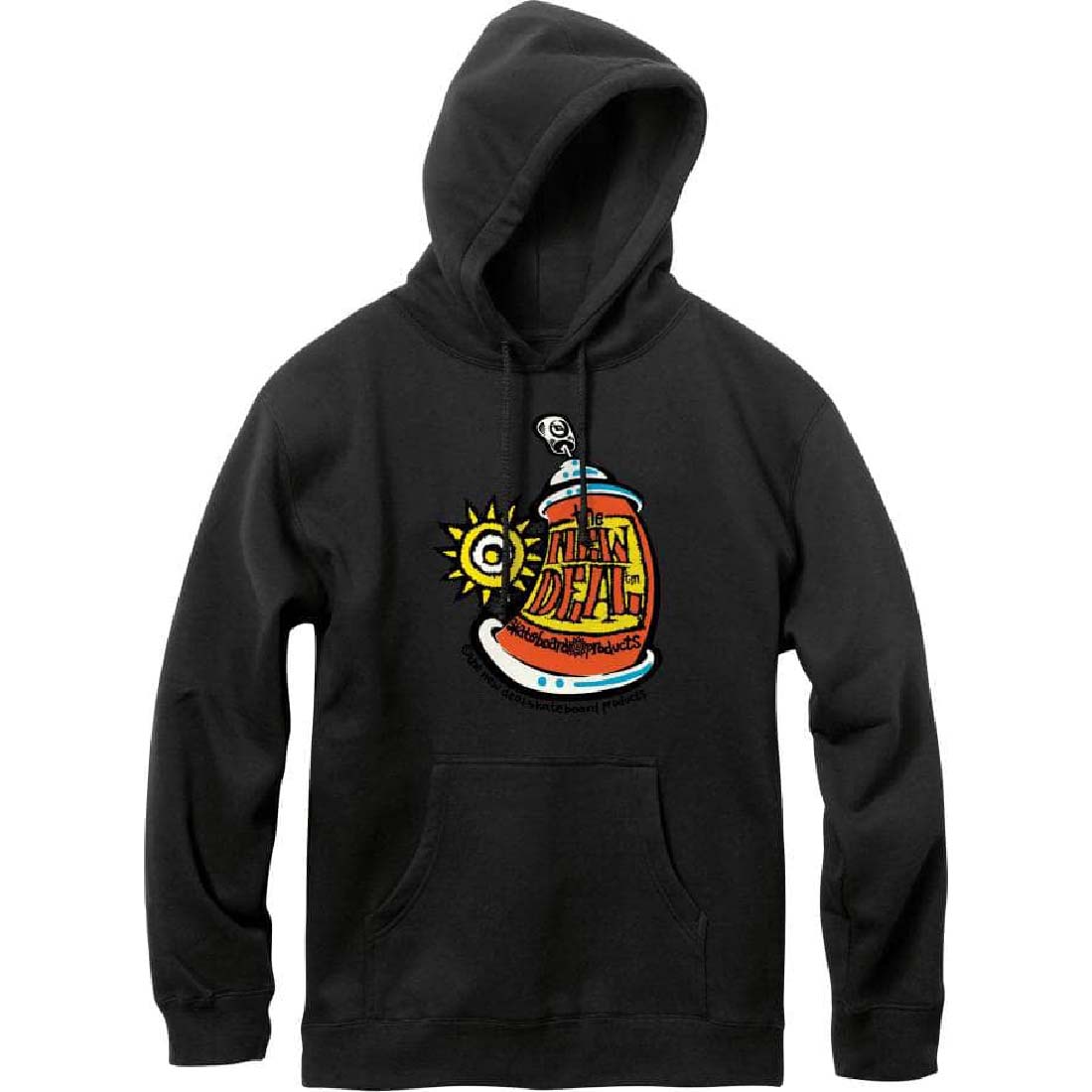 New Deal Spray Can Hoodie - Black