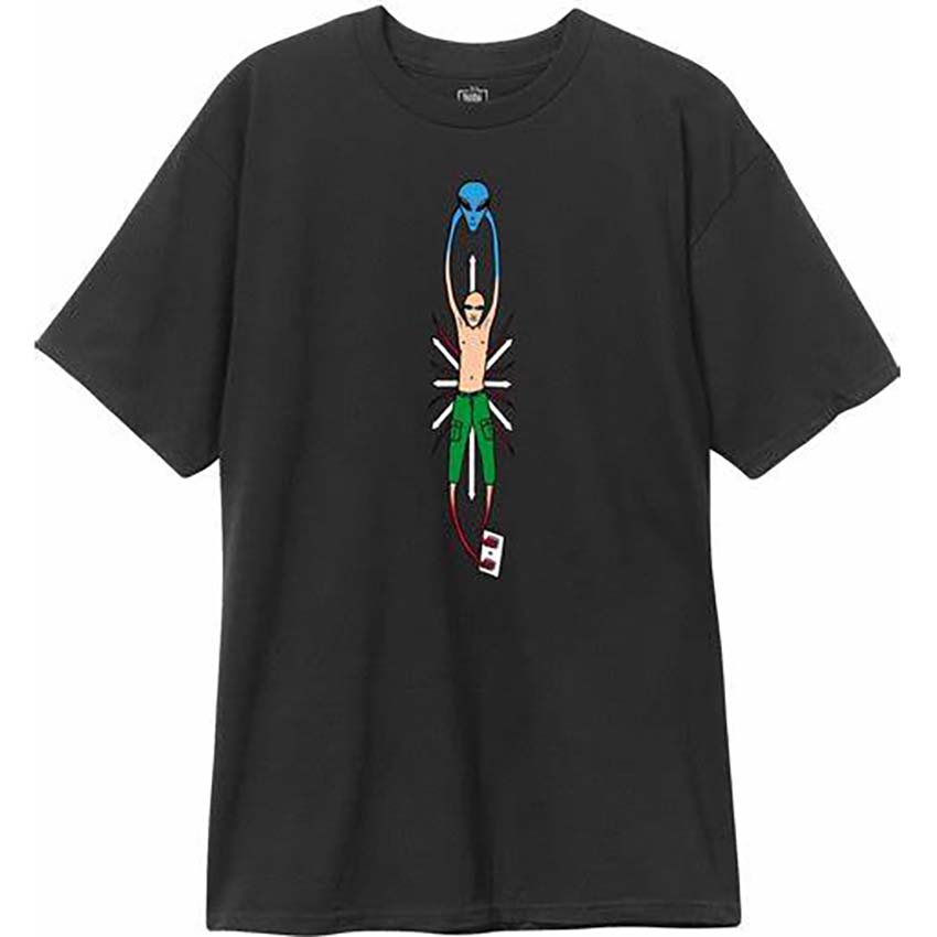 New Deal Vallely Alien T Shirt - Black