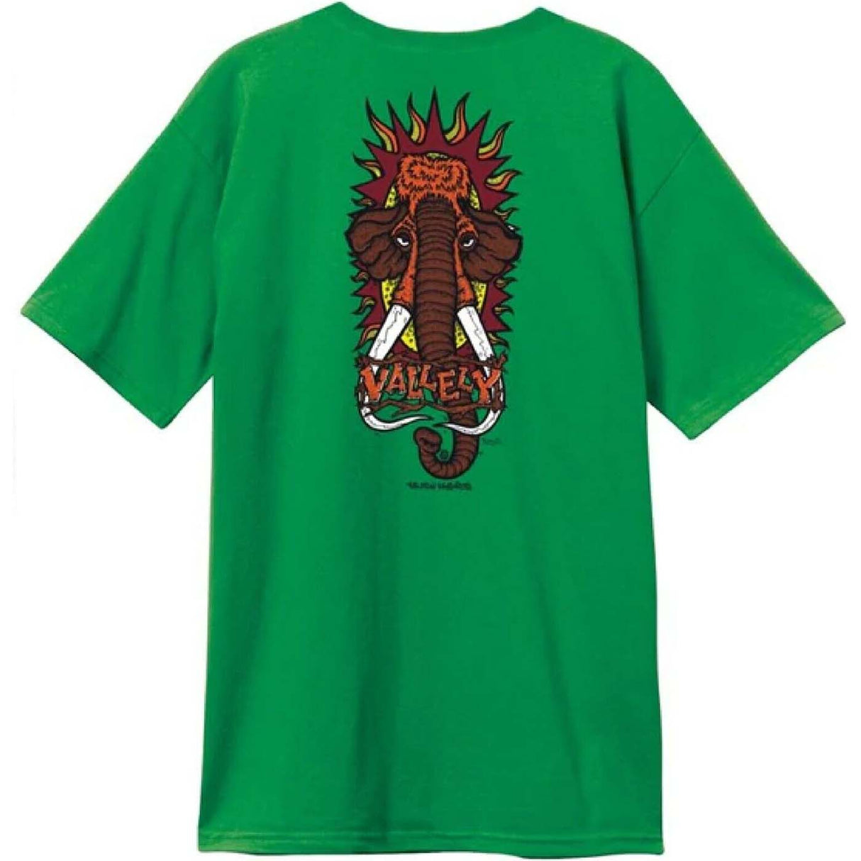 New Deal Vallely Mammoth T Shirt - Kelly Green