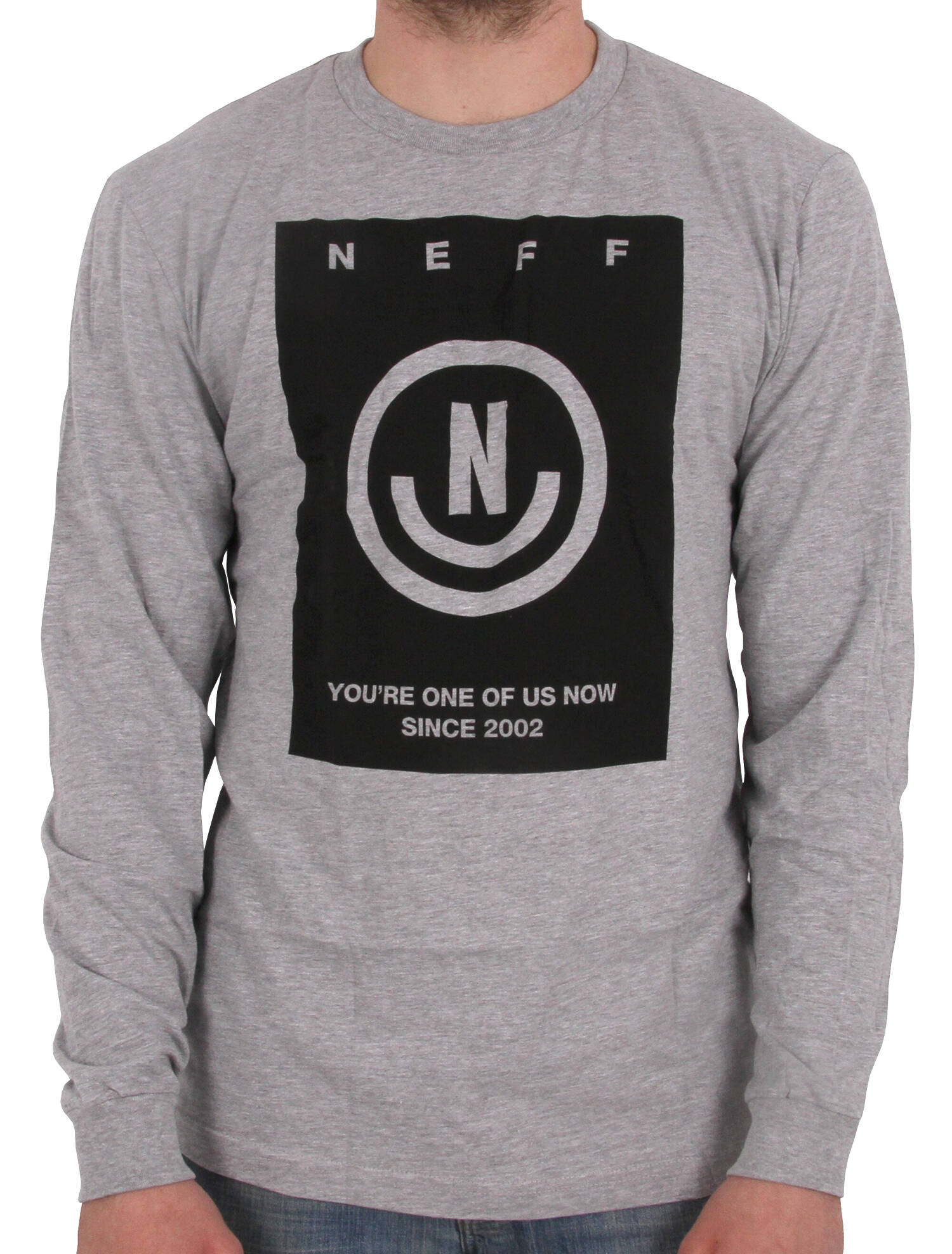 Neff Viktor Longsleeve T-Shirt - Athletic Heather MED