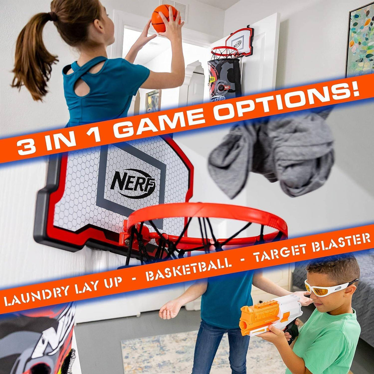 Nerf 3-In-1 Laundry Layup