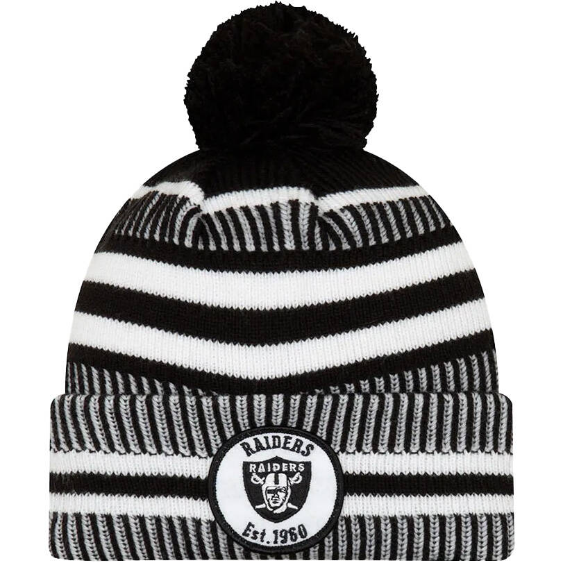 New Era Oakland Raiders NFL 2019 Sideline Home Beanie - Official Team Colours