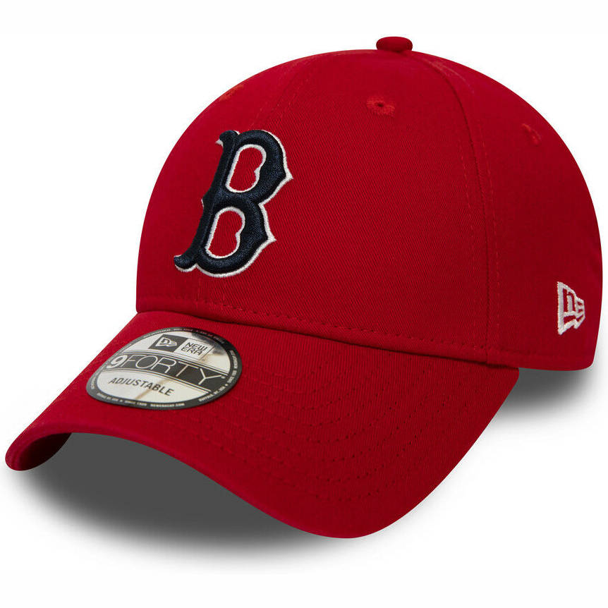 New Era Boston Red Sox MLB Cooperstown Patched 9FORTY Cap - Scarlet