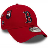 New Era Boston Red Sox MLB Cooperstown Patched 9FORTY Cap - Scarlet