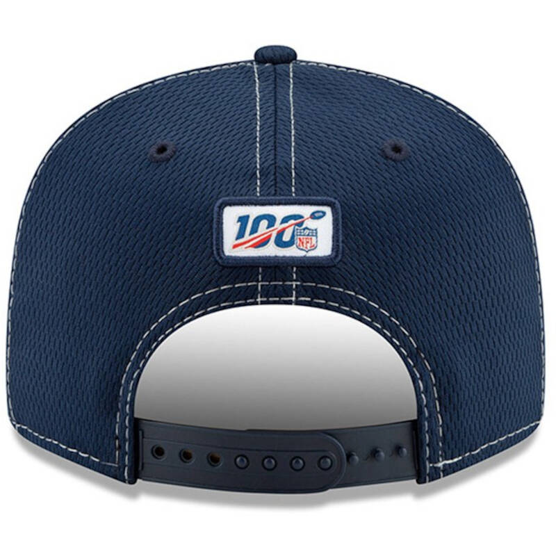 New Era New England Patriots 2019 Sideline Road 950 Cap - Blue SML/MED