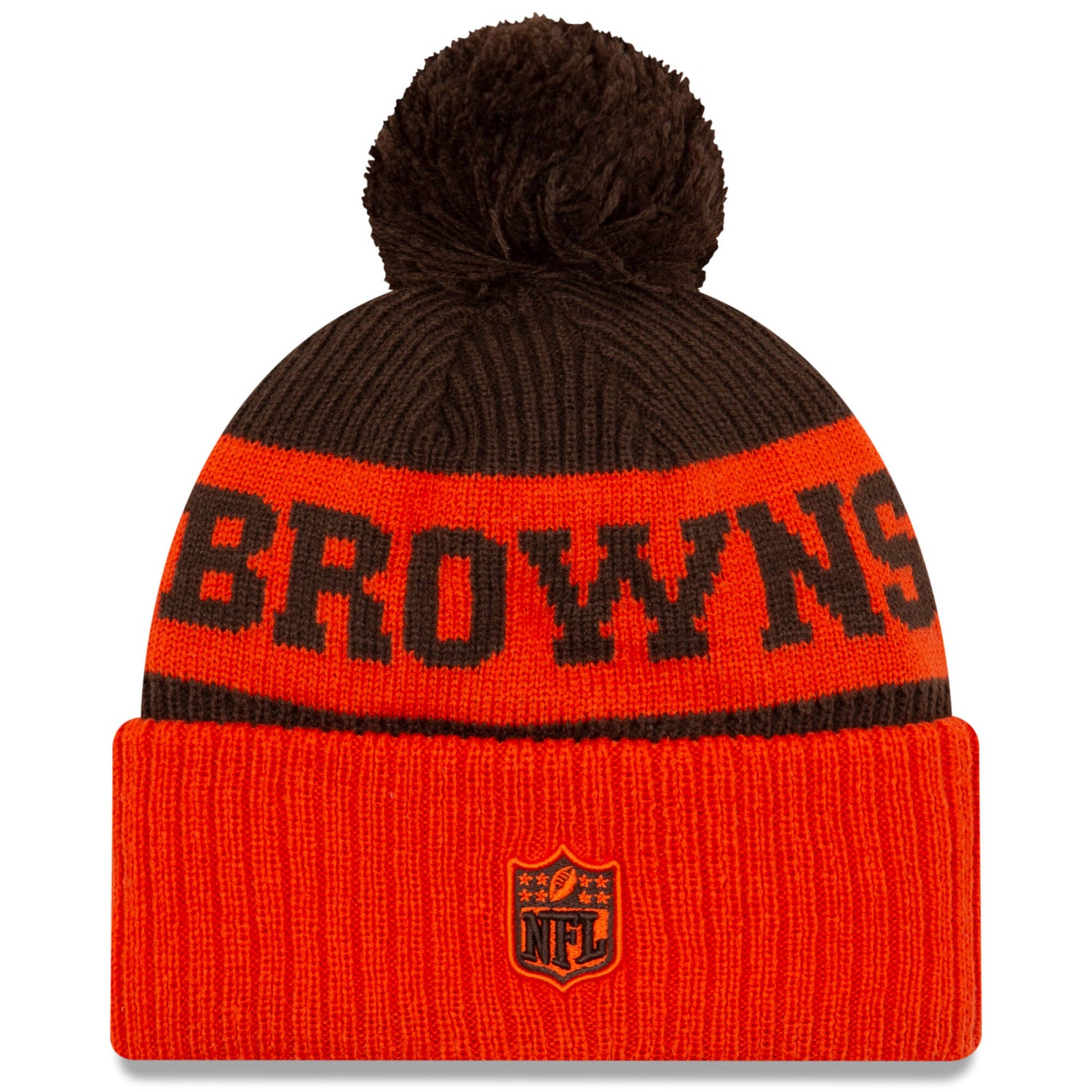 New Era Cleveland Browns NFL Cold Weather Sport Knit Beanie - Original Team Colours