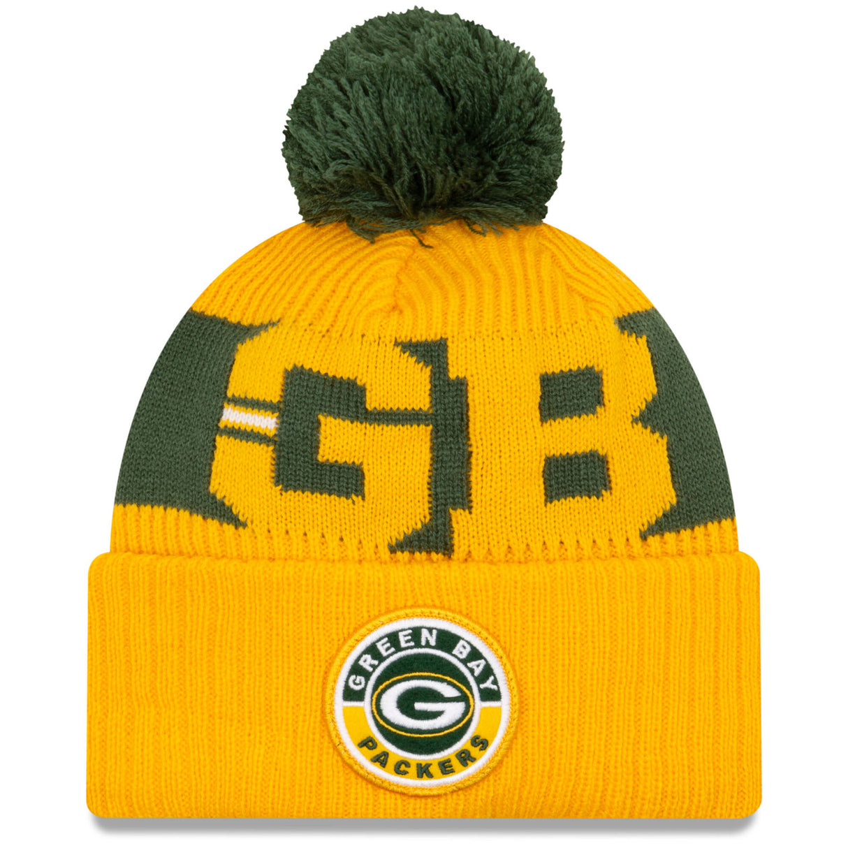 New Era Green Bay Packers NFL Cold Weather Sport Knit Beanie - Original Team Colours