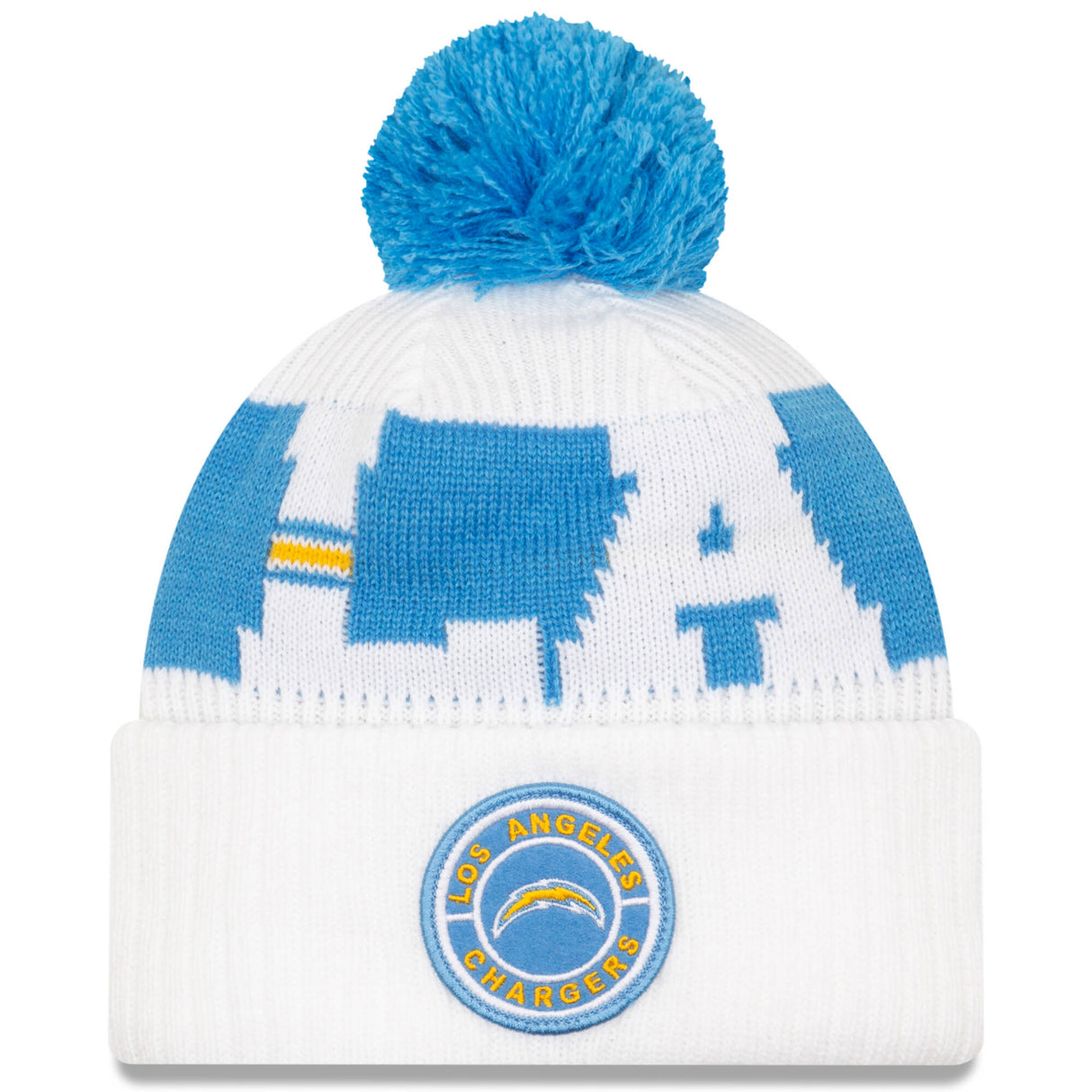 New Era Los Angeles Chargers NFL Cold Weather Sport Knit Beanie - Original Team Colours