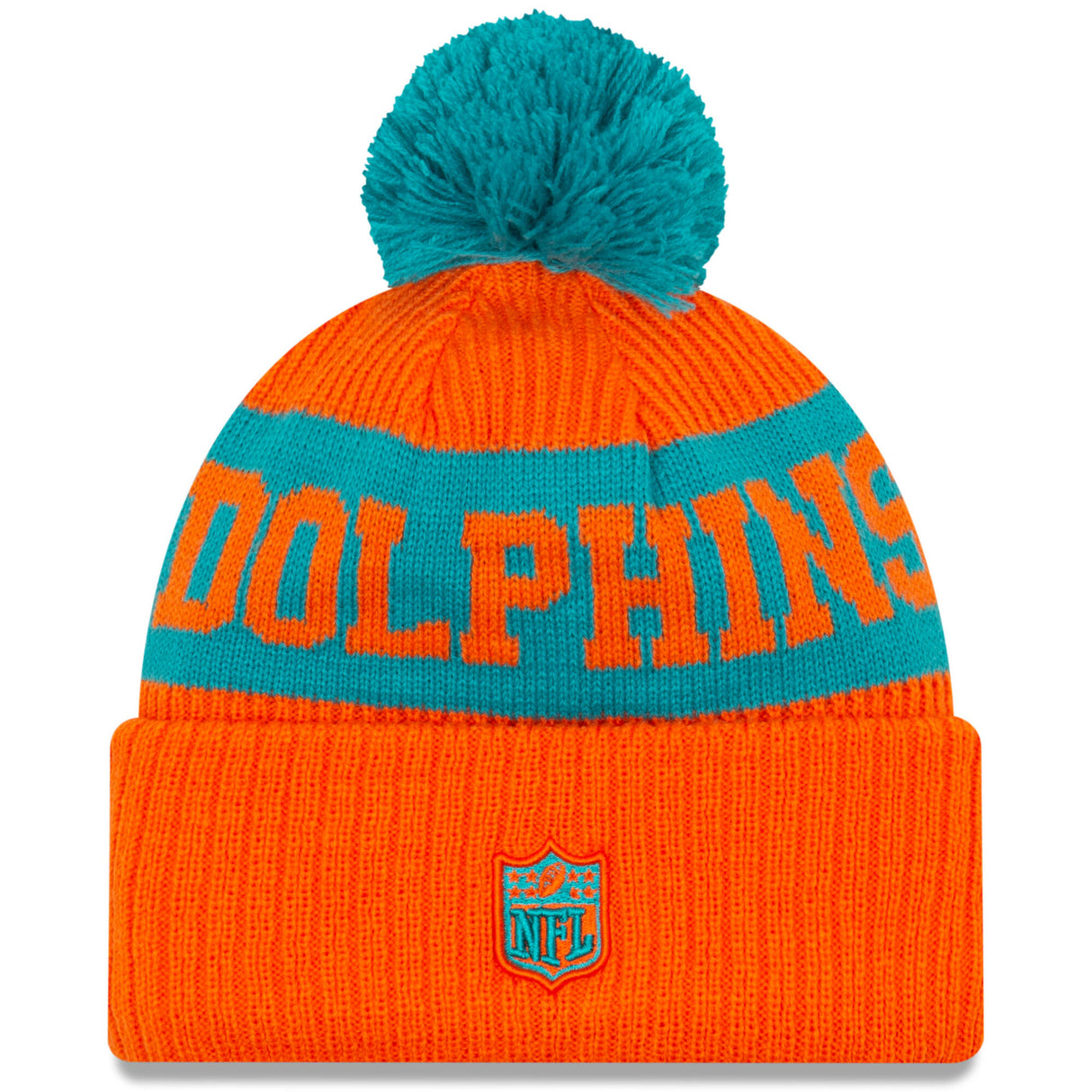 New Era Miami Dolphins NFL Cold Weather Sport Knit Beanie - Original Team Colours