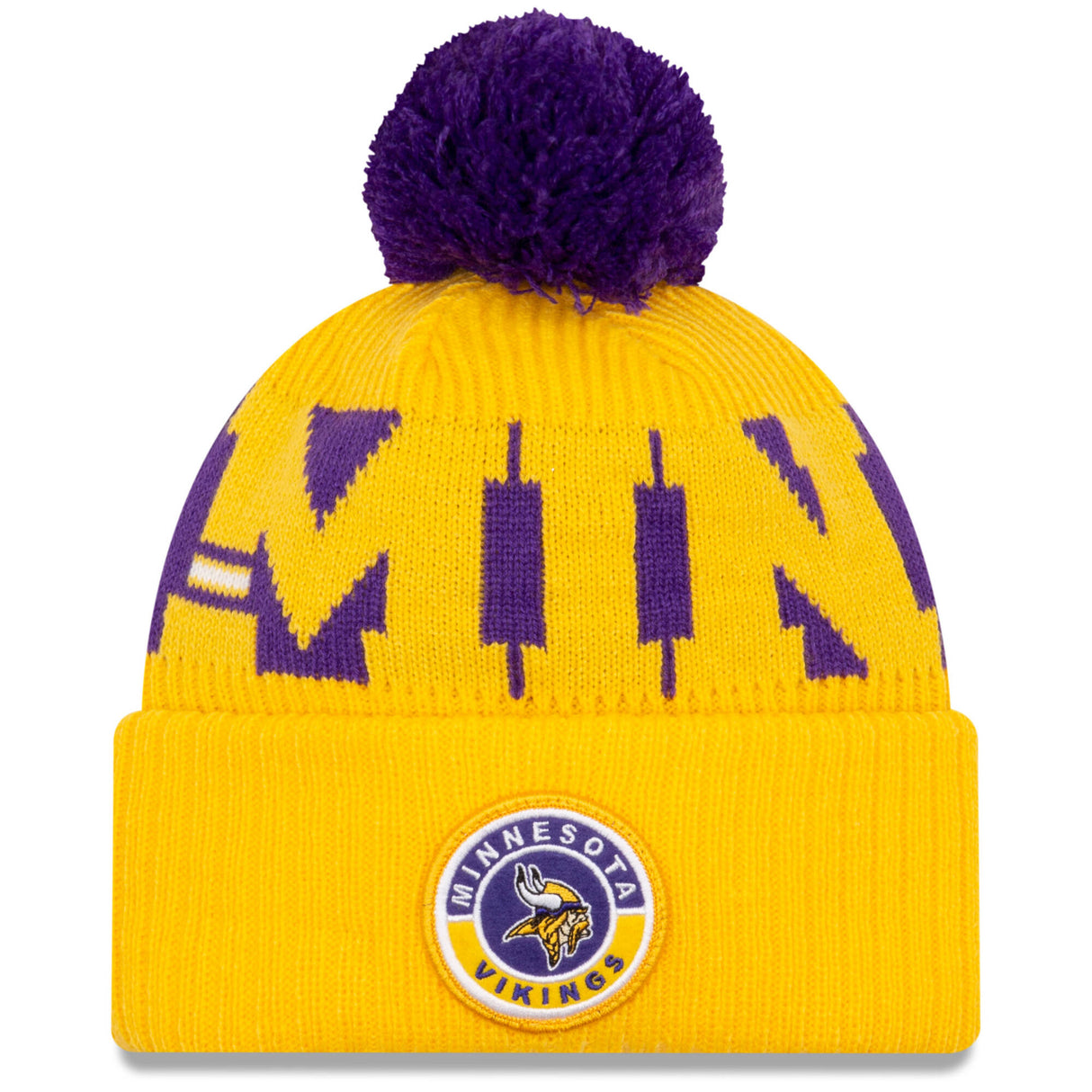 New Era Minnesota Vikings NFL Cold Weather Sport Knit Beanie - Original Team Colours