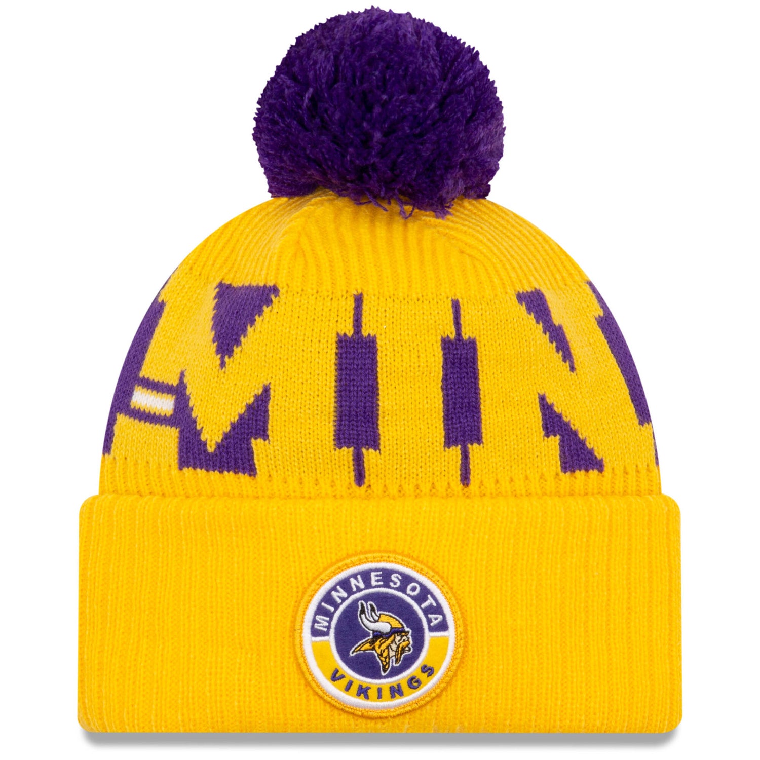 New Era Minnesota Vikings NFL Cold Weather Sport Knit Beanie - Original Team Colours