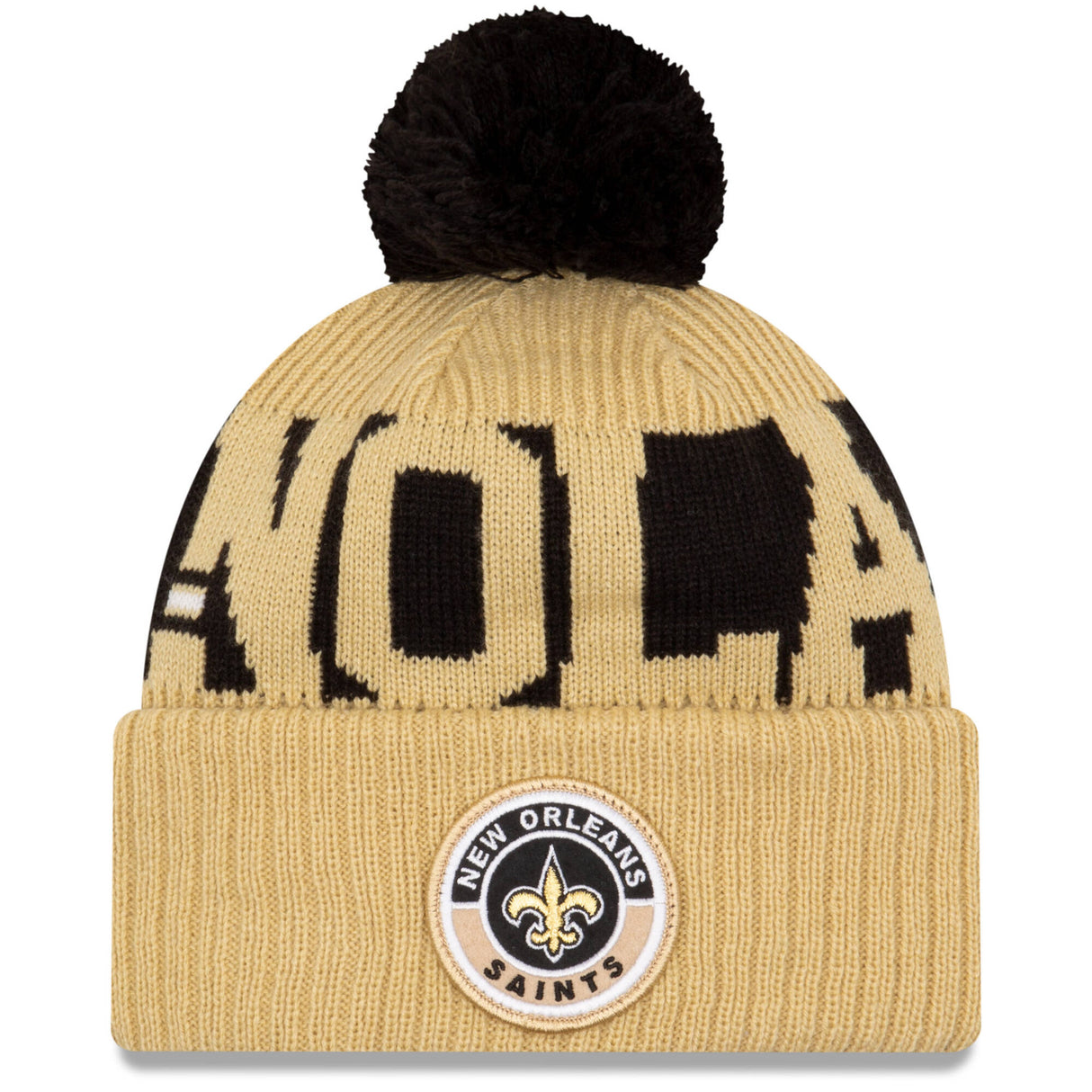 New Era New Orleans Saints NFL Cold Weather Sport Knit Beanie - Original Team Colours