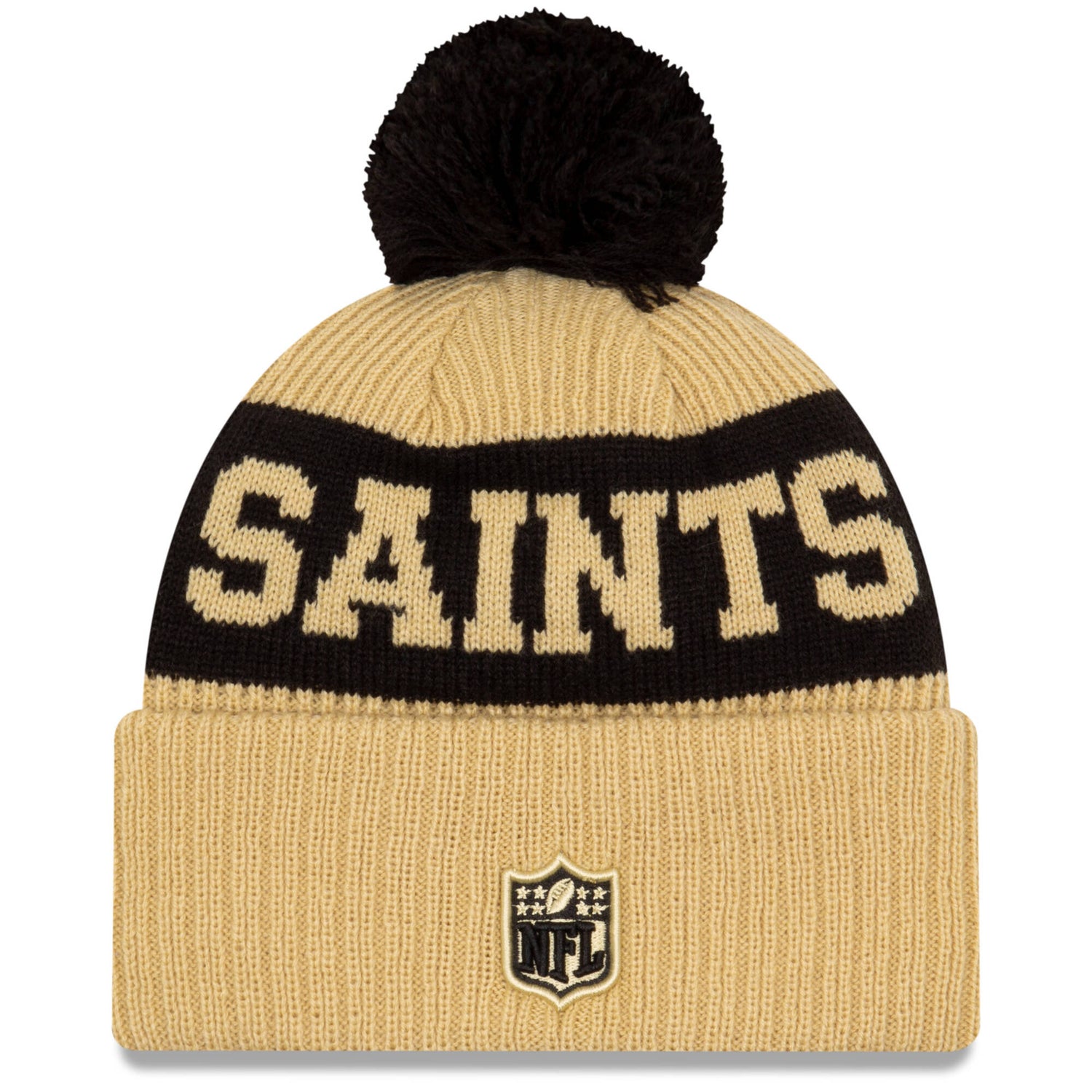 New Era New Orleans Saints NFL Cold Weather Sport Knit Beanie - Original Team Colours