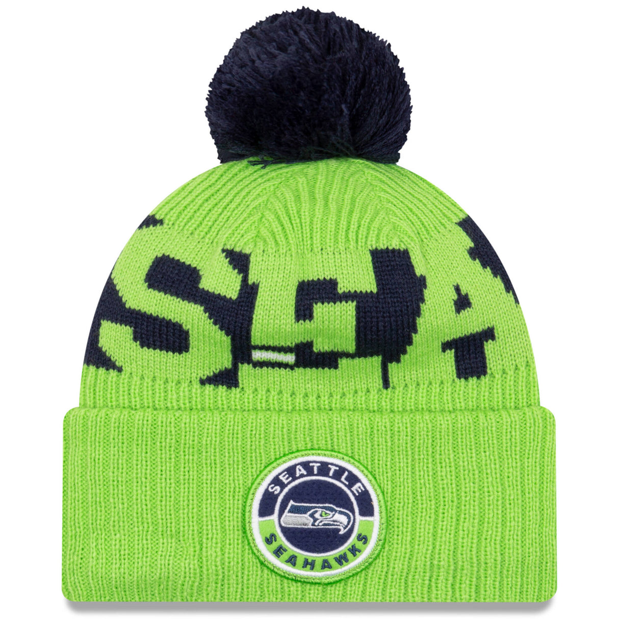 New Era Seattle Seahawks NFL Cold Weather Sport Knit Beanie - Original Team Colours