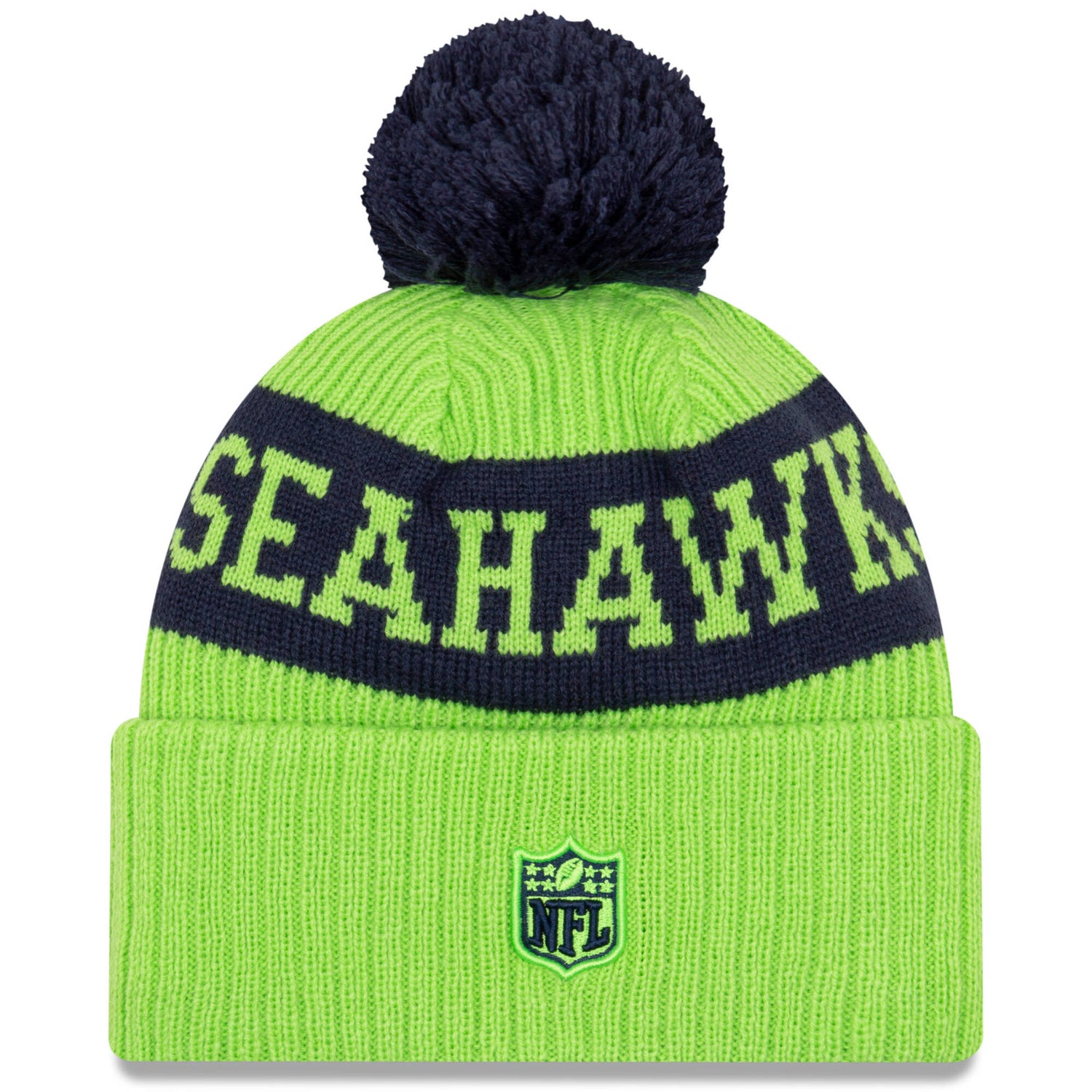New Era Seattle Seahawks NFL Cold Weather Sport Knit Beanie - Original Team Colours
