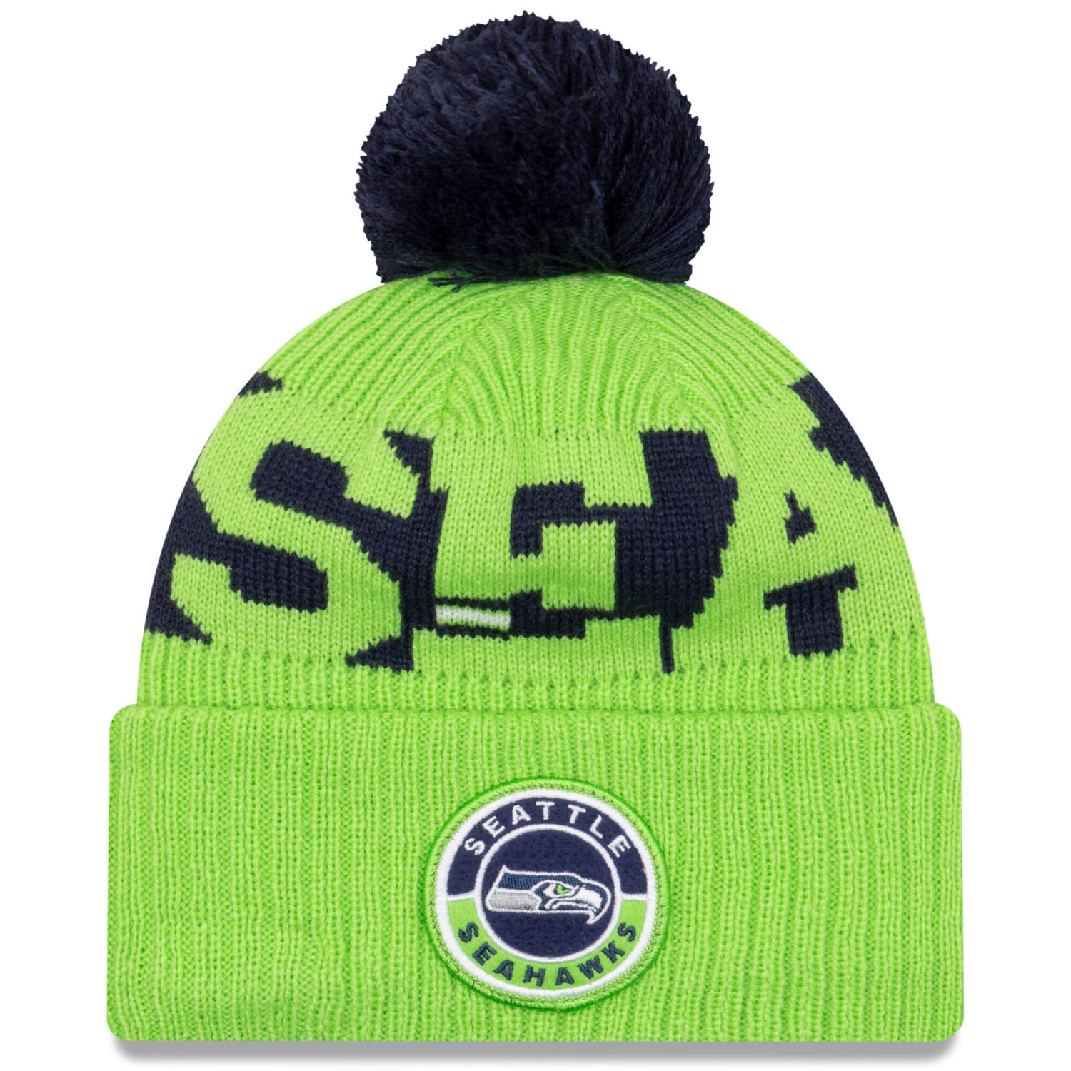 New Era Seattle Seahawks NFL Cold Weather Sport Knit Beanie - Original Team Colours