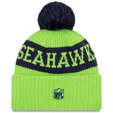New Era Seattle Seahawks NFL Cold Weather Sport Knit Beanie - Original Team Colours