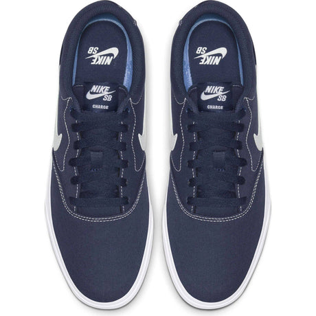 Nike SB Charge SLR Skate Shoes - Midnight Navy/White-Midnight Navy