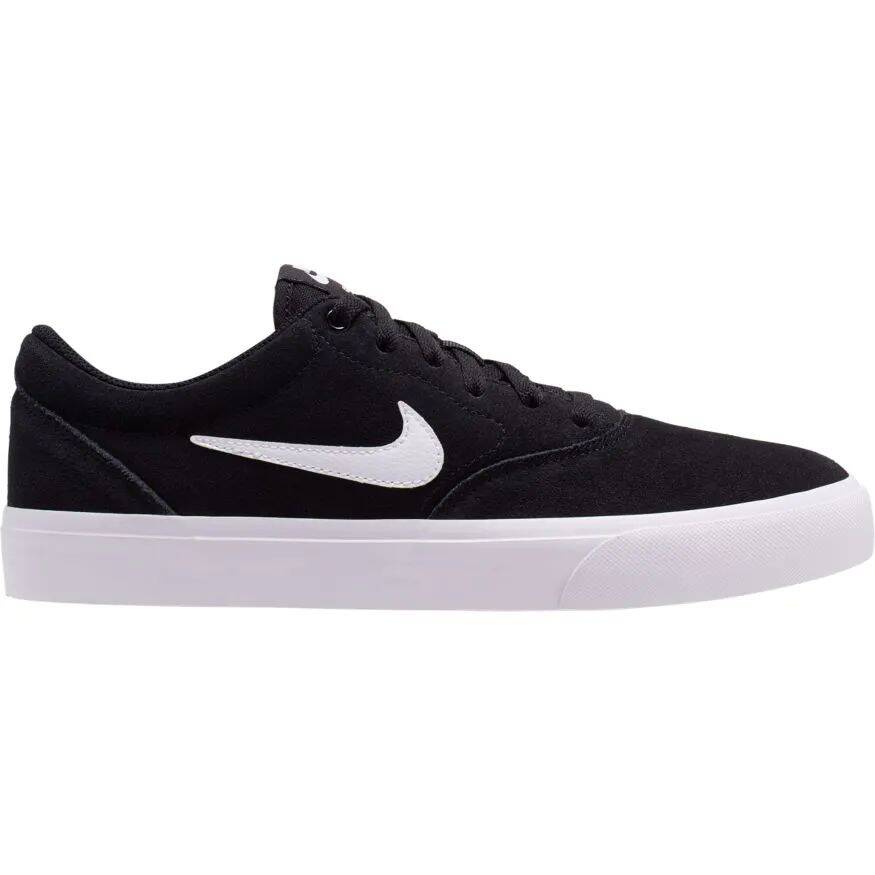 Nike SB Charge Suede SLR Skate Shoes - Black/White-Black