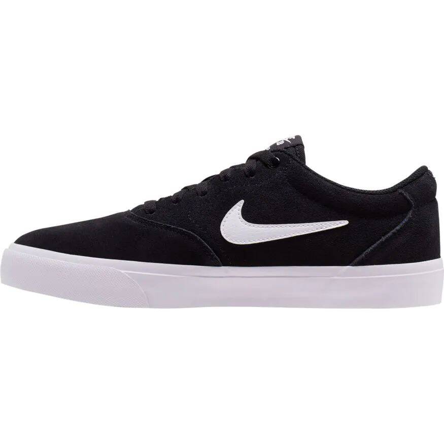 Nike SB Charge Suede SLR Skate Shoes - Black/White-Black