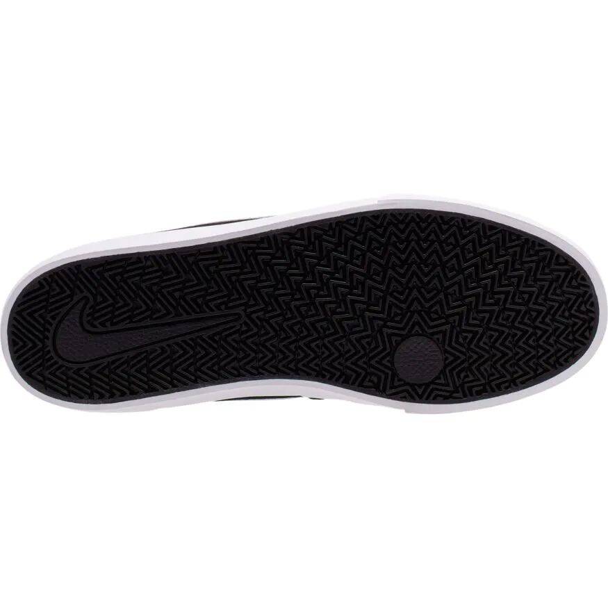 Nike SB Charge Suede SLR Skate Shoes - Black/White-Black