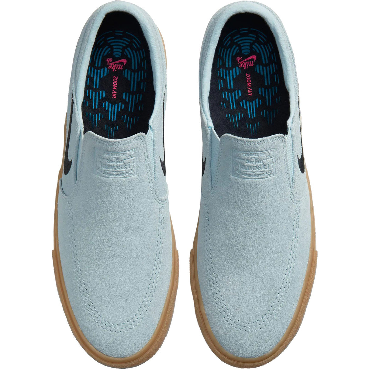 Nike SB Zoom Janoski Slip RM Skate Shoes - Lt Armory Blue/Black-Lt Armory Blue