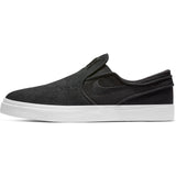 Nike SB Zoom Stefan Janoski Slip-On Skate Shoes - Black/Black-White