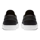 Nike SB Zoom Stefan Janoski Slip-On Skate Shoes - Black/Black-White