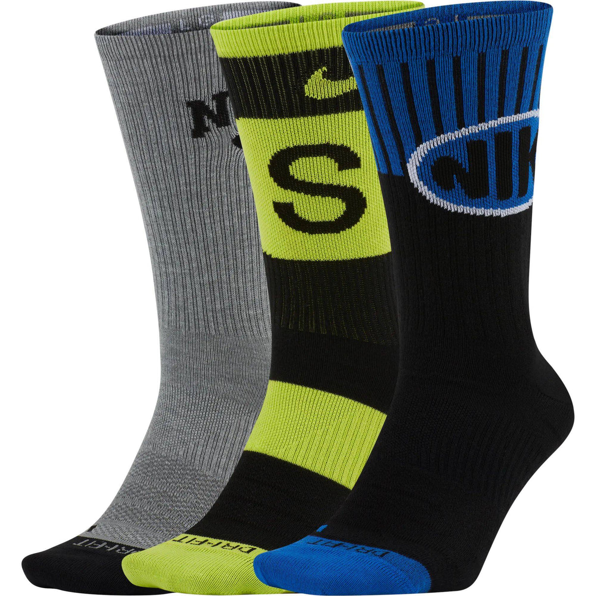 Nike SB Everday Max Lightweight Crew Socks - Multi (3 Pack)