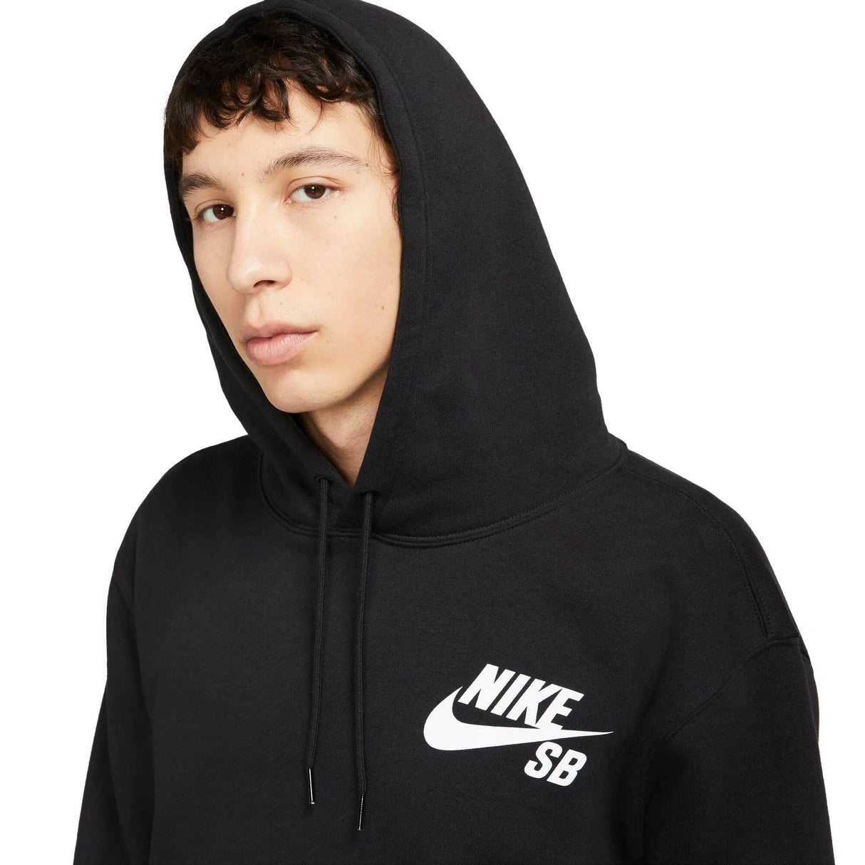 Nike SB Essential Icon Hoodie - Black/White