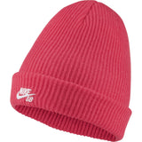 Nike SB Fisherman Beanie - Lt Fusion Red/White