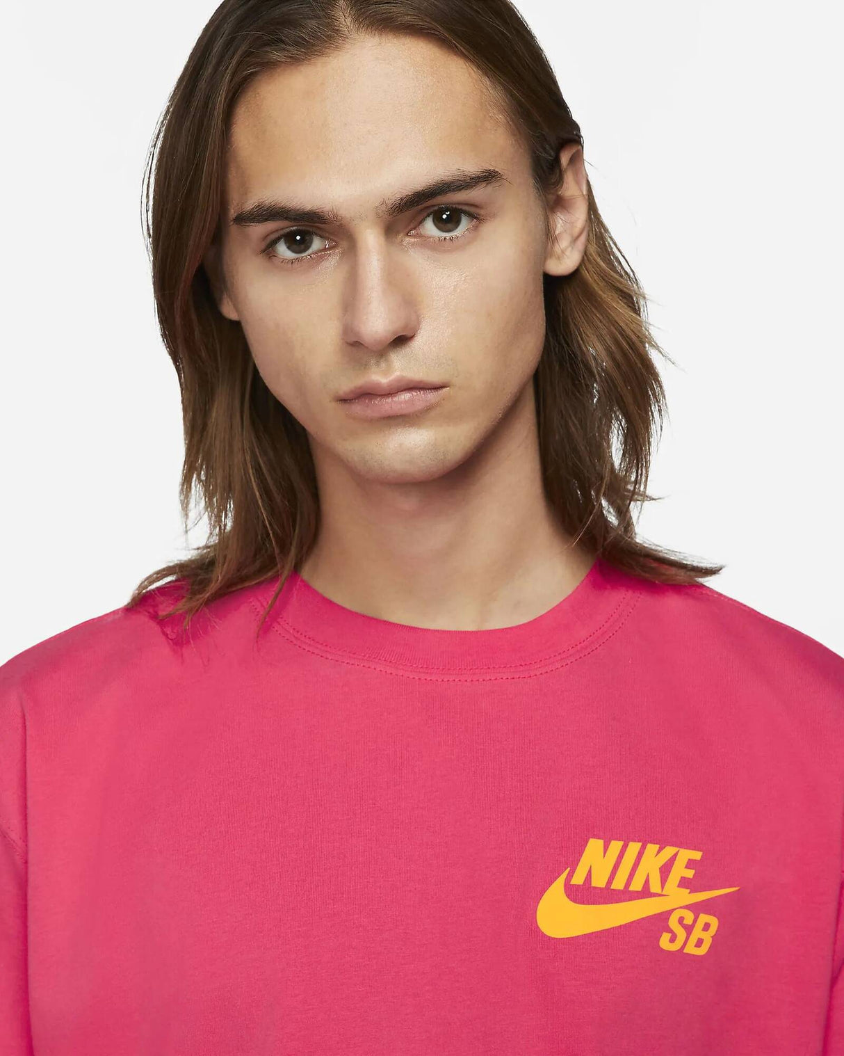 Nike SB Logo T Shirt - Lt Fusion Red/University Gold