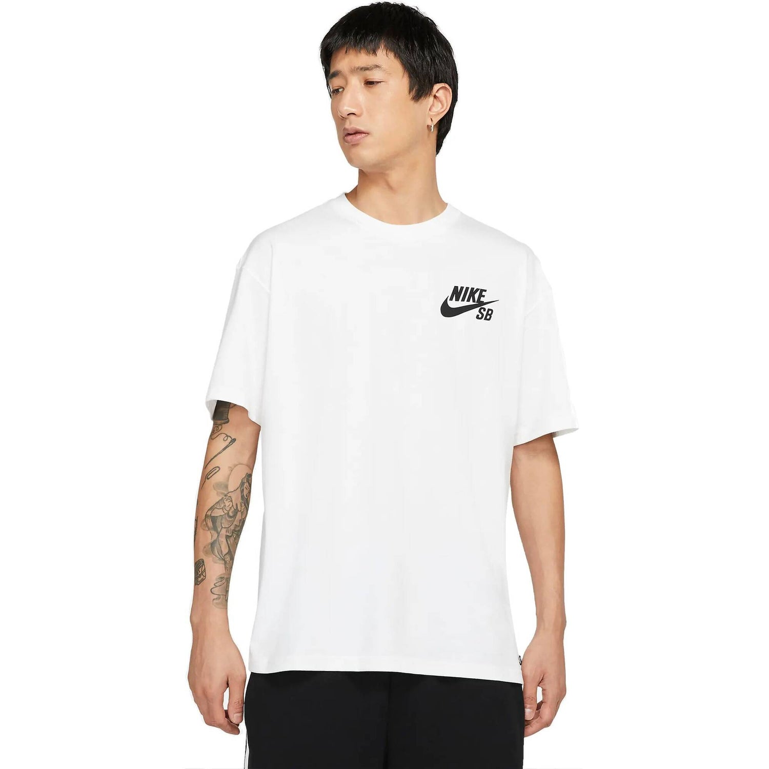 Nike SB Logo T Shirt - White/Black