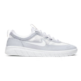 Nike SB Nyjah Free 2.0 Skate Shoes - Sky Grey/White-Sky Grey-Metallic Gold, Size - UK 12 UK 6