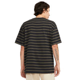 Nike SB Yarn Dye Striped T Shirt - Black/Cargo Khaki