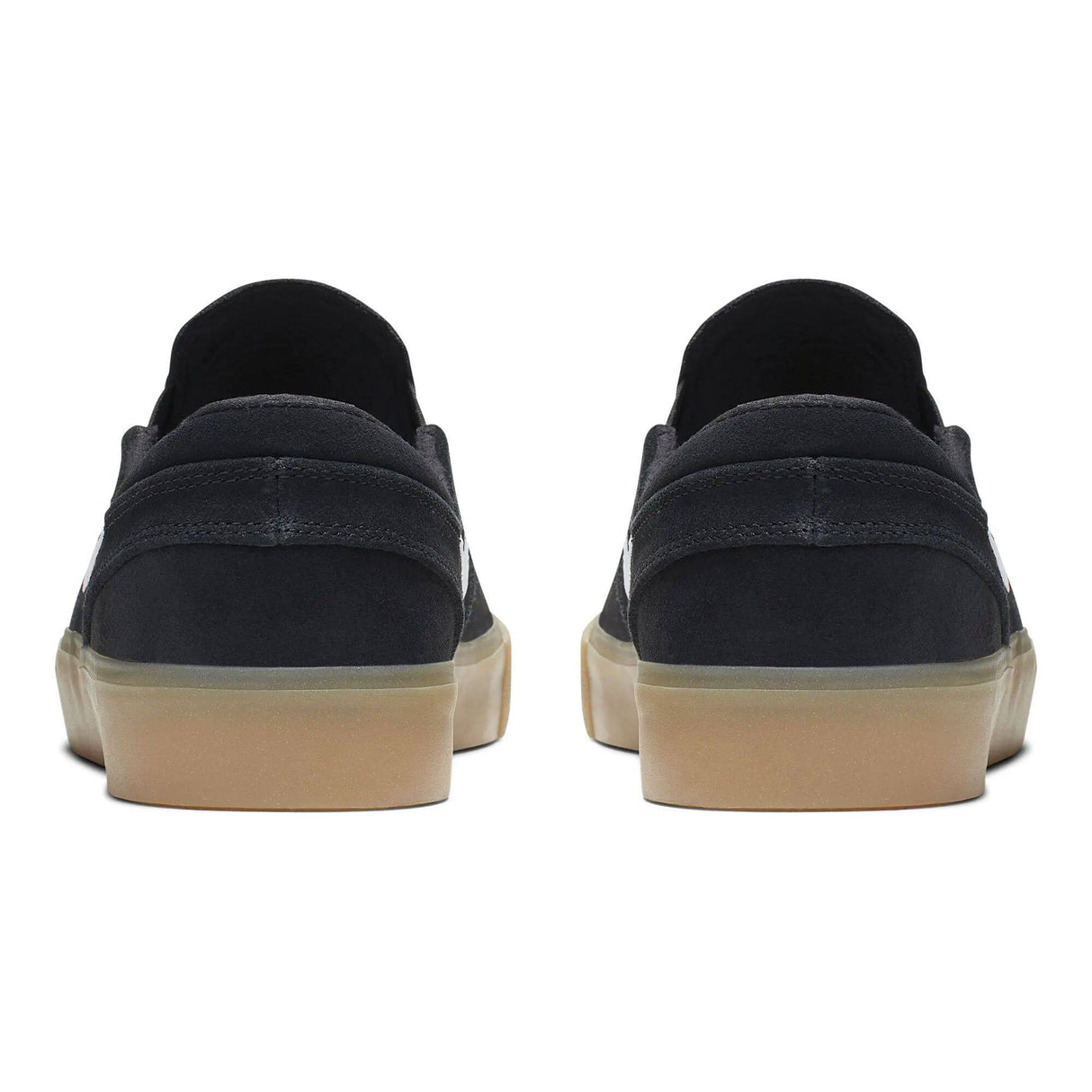 Nike SB Zoom Janoski RM Slip-On Skate Shoes - Black/White-Black-Gum Light Brown