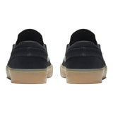 Nike SB Zoom Janoski RM Slip-On Skate Shoes - Black/White-Black-Gum Light Brown