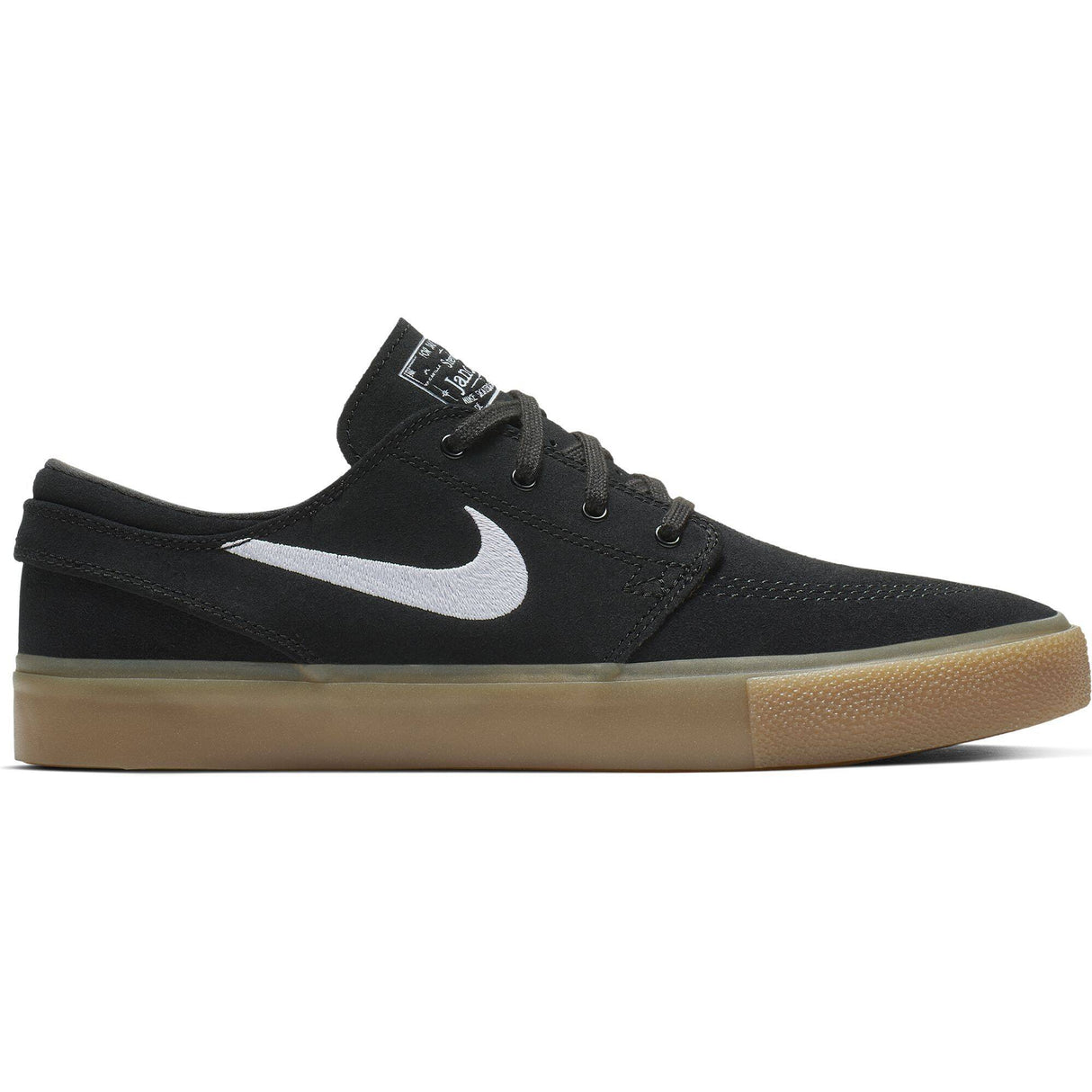 Nike SB Zoom Janoski RM Skate Shoes - Black/White-Thunder Grey-Gum Light Brown UK 7.5